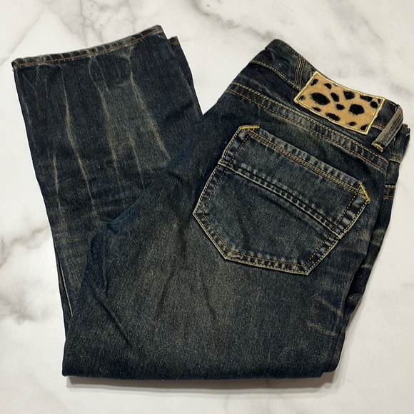 Georgia Love Denim - Georgia Love Whiskered Denim Capris Cropped Ankle Jeans 30 - 4